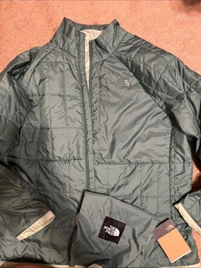 The North Face Women’s Quilted Circaloft Puffer Jacket in Sage Green